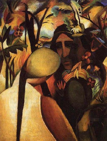 August Macke Indianer oil painting image